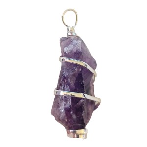 Amethyst Rough Point Spiral Pendant Amethyst Rough Point Spiral Pendant